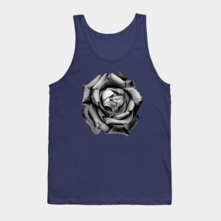 Charcoal Rose Drawing Tank Top